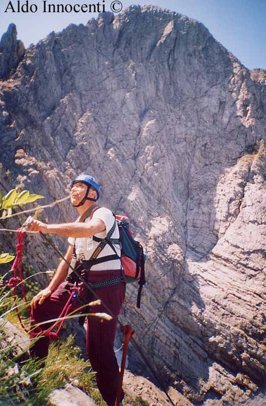 LA PARTE TERMINALE DELLA FERRATA DI FOCE SIGGIOLI